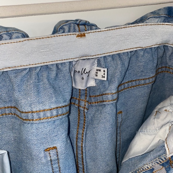 Princess Polly Open Road Denim Paper Bag Shorts - Picture 3 of 3